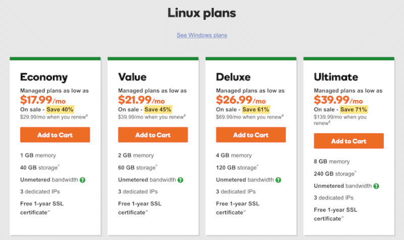 instant provisioning VPS plans