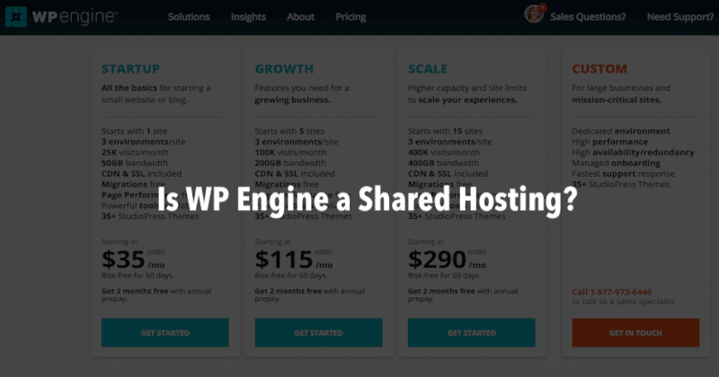Is WP Engine a Shared Hosting