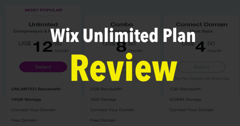 Wix Unlimited Plan Review